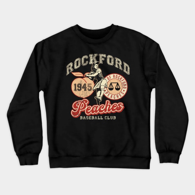 Rockford Peaches Dks Crewneck Sweatshirt by Alema Art